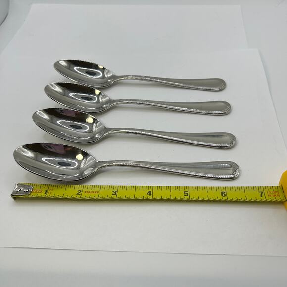 4 Teaspoon Spoon Swedish Lodge Lenox 6 5/8" Stainless 18/10 - Picture 3 of 10
